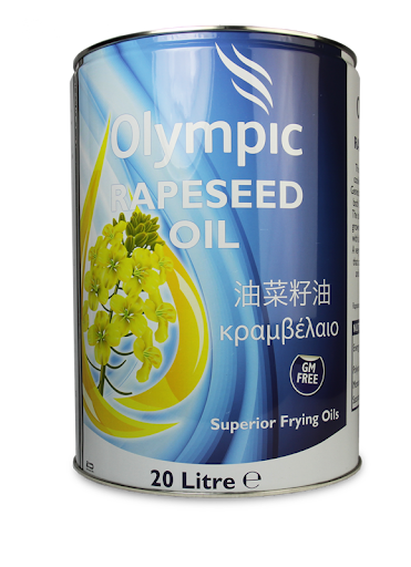 OLYMPIC RAPESEED OIL TIN (20L) BLUE