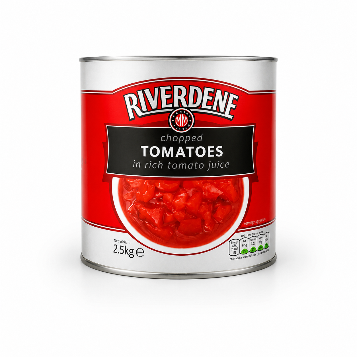 RIVERDENE CHOPPED TOMATOES 1X2.5KG (1 TIN)