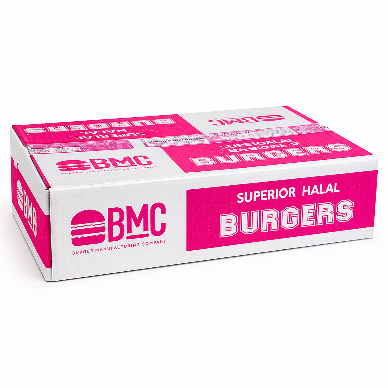 BMC SUPERIOR BEEF BURGERS 4OZ X 48 [PINK BOX]