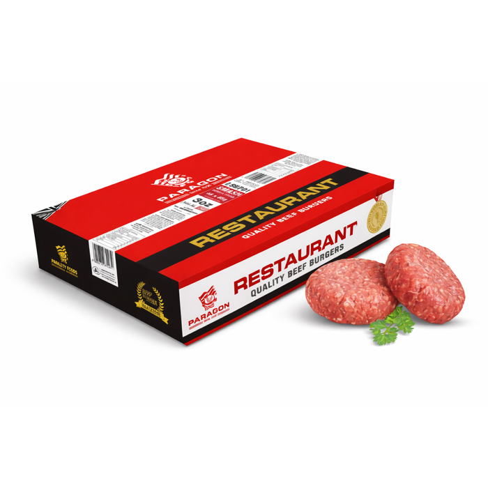 PARAGON [SMASH] BURGER PUCKS HALAL 48X85G