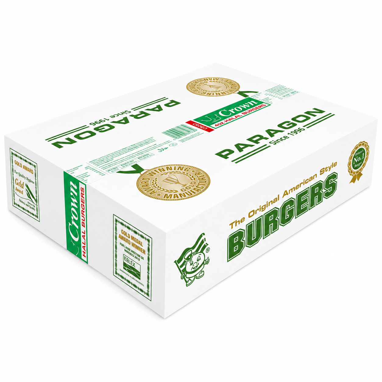 PARAGON CROWN BEEF BURGER 48 X 113G