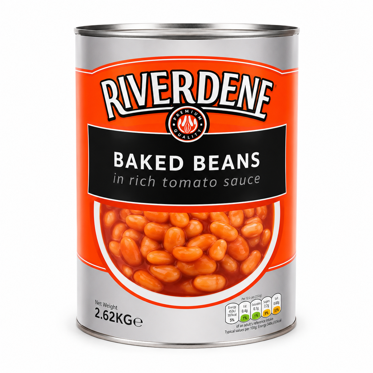 RIVERDENE BAKED BEANS IN TOMATO SAUCE 2.62KG