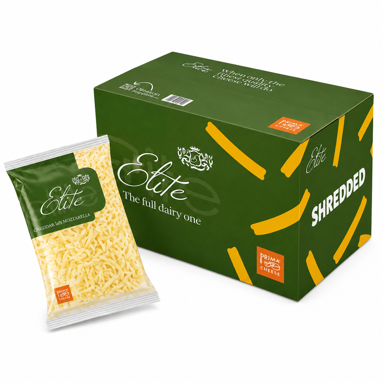 ELITE PURE MOZZARELLA CHEESE (BLACK/GREEN)  6X2KG