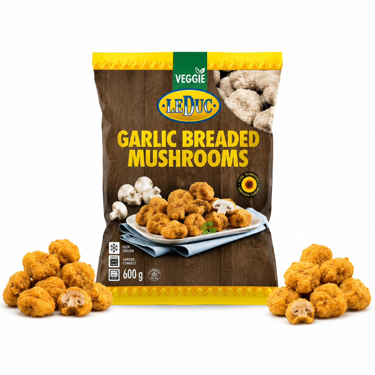LE DUC GARLIC BREADED MUSHROOMS 1KG
