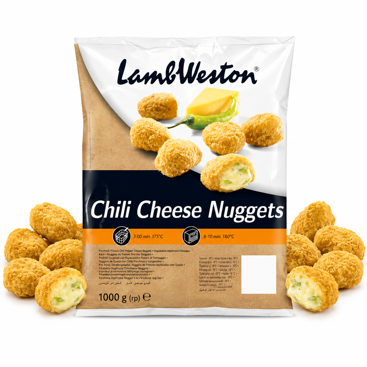 LAMB WESTON CHILLI CHEESE NUGGETS 1KG