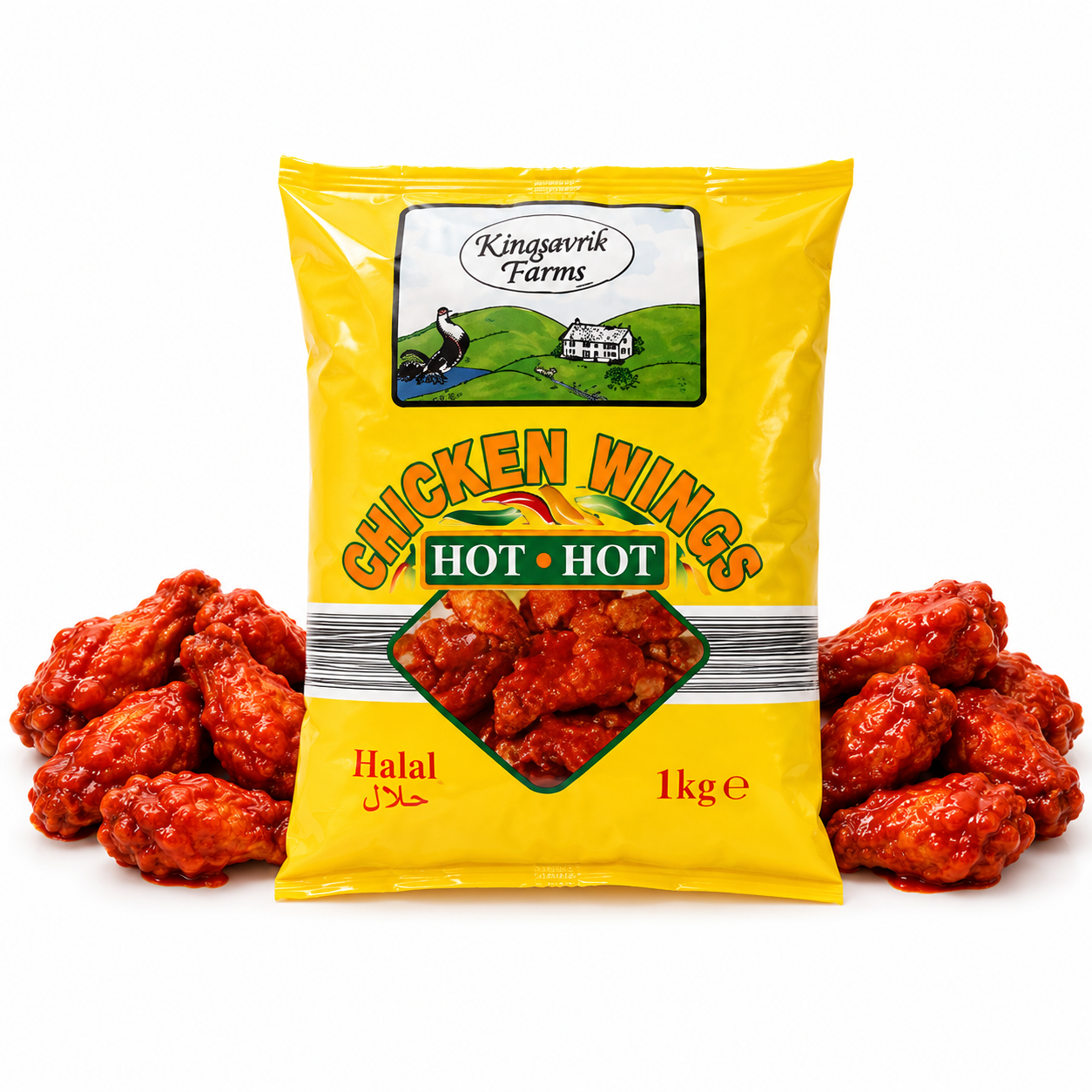 DELTA HOT HOT CHICKEN WING 1KG