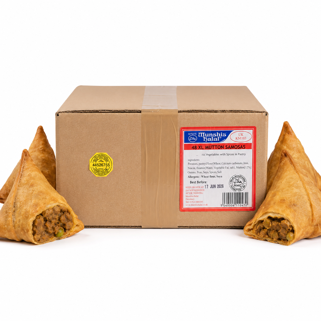 MUNSHIS EXTRA LARGE MEAT SAMOSA  (1X48)