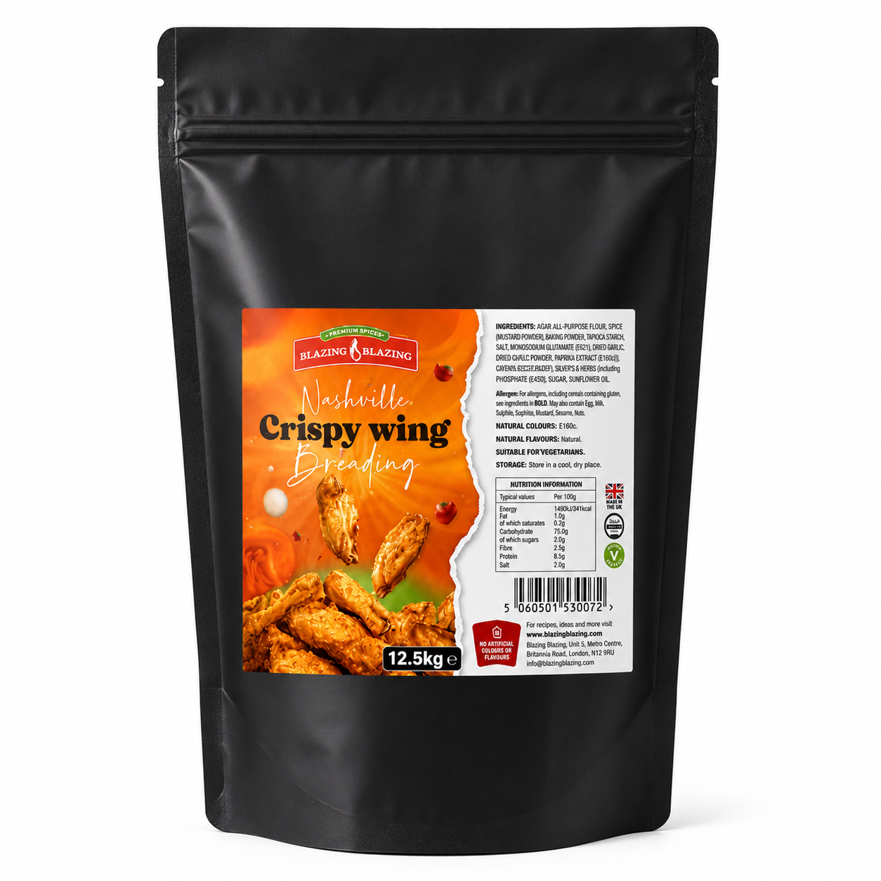 BLAZING'S NASHVILLE XTRA CRISPY BREADING 12.5KG